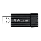 16GB USB Flash 2.0 PinStripe Bk VERBATIM