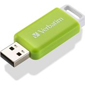32GB USB Flash 2.0 DataBar Grn VERBATIM