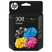 6L6S6UE 2-pack black/color ink No.308 HP
