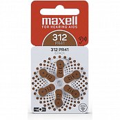 AZ312/PR41 ZINK AIR 6PK MAXELL