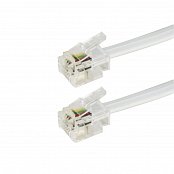 Kabel GoGEN telefonní (RJ11), 2m - bílý