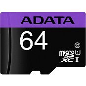 MicroSDXC karta 64GB Premier 80MB ADATA