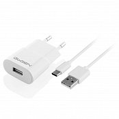 Nabíječka do sítě GoGEN ACH 103 CC,1x USB 1A (5W) + USB-C kabel 1m - bílá