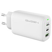 Nabíječka do sítě GoGEN ACHPD 365, 2xUSB-C PD, 1x USB-A, 65W - bílá