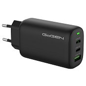 Nabíječka do sítě GoGEN ACHPD 365, 2xUSB-C PD, 1x USB-A, 65W - černá