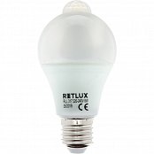 RLL 317 A60 E27 PIR žárovka 8W WW RETLUX