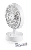 Stolní USB aku ventilátor s oscilací - DOMO DO8151