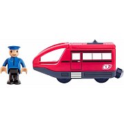 102191908 Elektrická mašinka-červ. WOODY