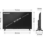 32HF2265E GOOGLE SMART HD TV SHARP