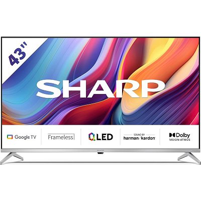 43GP6265E QLED GOOGLE FRAMELESS TV SHARP