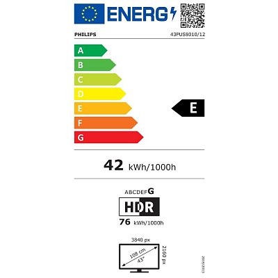 43PUS8010 Titan OS Direct LED TV PHILIPS