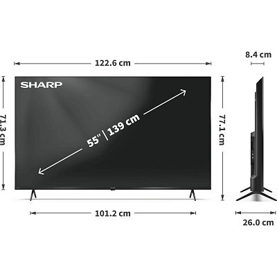 55HP5265E QLED GOOGLE SMART UHD TV SHARP