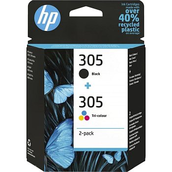 6ZD17AE ink barevný + černý No. 305 HP