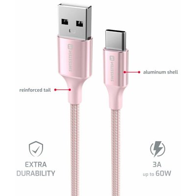 71521311 USB A /USB C 1,5M SWISSTEN