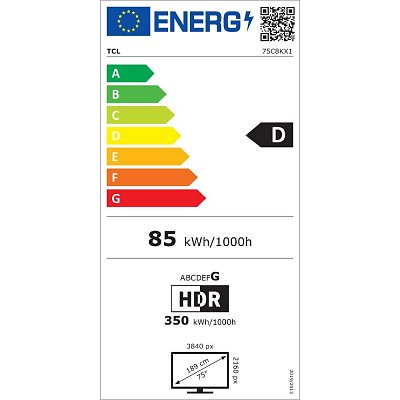 75C8K Mini LED QLED TV TCL