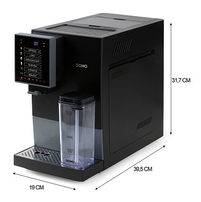 Automatický Espresso kávovar - černo šedý - DOMO DO744K