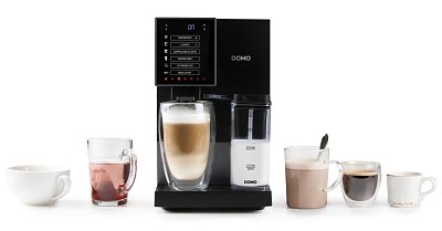 Automatický Espresso kávovar - černo šedý - DOMO DO744K