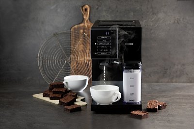 Automatický Espresso kávovar - černo šedý - DOMO DO744K