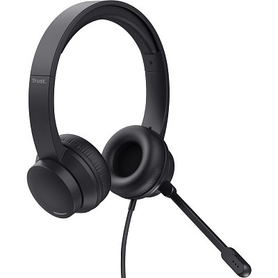 Ayda PC headset + microphone Black TRUST