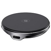 Bezdrátová nabíječka GoGEN MagSafe, Qi2, 15W - černá/šedá