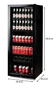 Chladnička nápojů - barová lednice 237 litrů - DOMO DO91611BK