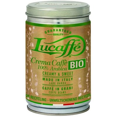 CREMA CAFFE BIO KÁVA ZRNO 250G LUCAFFE