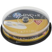 DVD+R 4,7 GB 120min 16x 10-cake HP