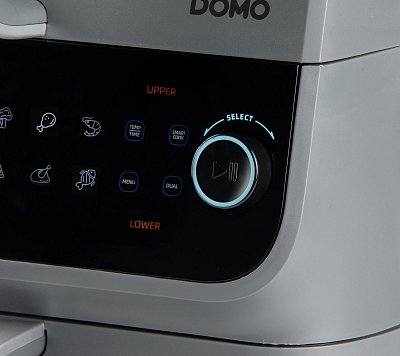 Dvojitá horkovzdušná fritéza 3,5+6,5 l - DOMO DO549FR