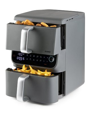 Dvojitá horkovzdušná fritéza 3,5+6,5 l - DOMO DO549FR