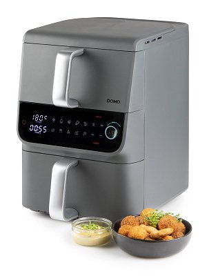 Dvojitá horkovzdušná fritéza 3,5+6,5 l - DOMO DO549FR