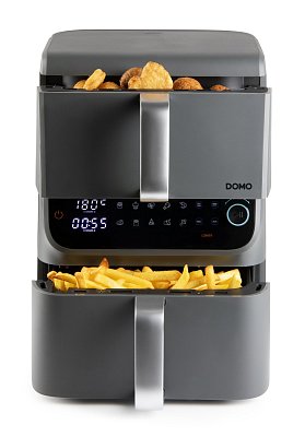 Dvojitá horkovzdušná fritéza 3,5+6,5 l - DOMO DO549FR