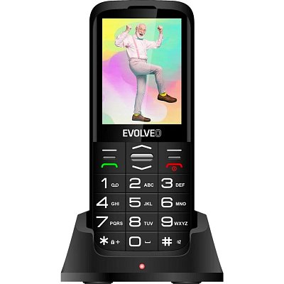 EasyPhone XO s nab. stoj. černý EVOLVEO