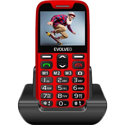 EasyPhone XR s nab.stoj. červený EVOLVEO