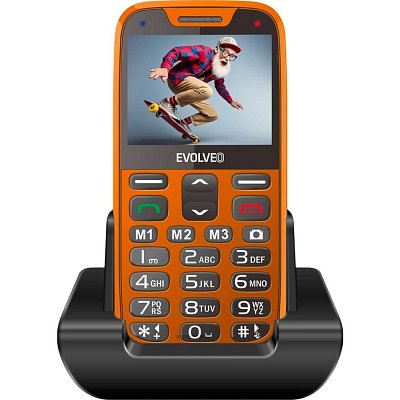 EasyPhone XR s nab.stoj. oranž. EVOLVEO