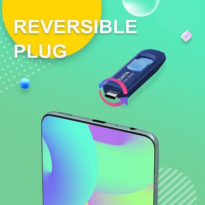 Flash Disk 64GB UC300 Blue ADATA