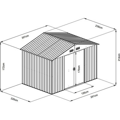 FZDO 1007 Zahradní domek FIELDMANN