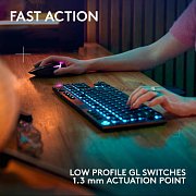 G915 X LIGHTSPEED TKL WRL GamKeyb BK LOG