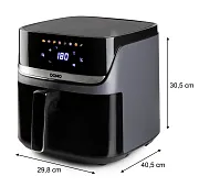 Horkovzdušná fritéza DuoGrill 8 l - digitální - DOMO DO551FR