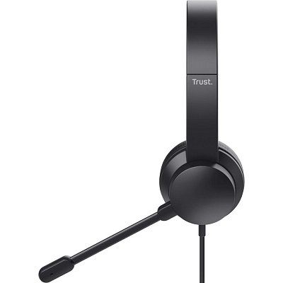 HS-201 wired headset Black TRUST