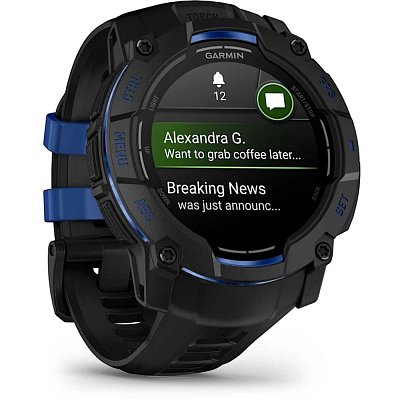 Instinct 3 50mm AMOLED Black-Bk/Bolt BL