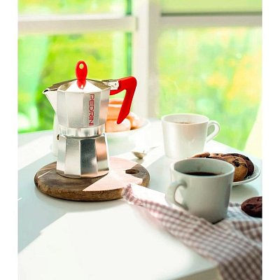 90842 MOKA KON.6ŠÁLKŮ KAFFETIERA PEDRINI