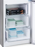 Lednice kombinovaná s mrazákem dole - stříbrná - DOMO DO91337C