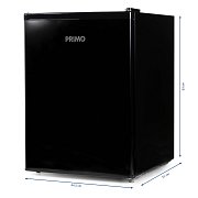 Lednice s mrazící přihrádkou - černá - PRIMO PR155FR