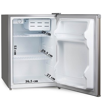 Lednice s mrazící přihrádkou - stříbrná - PRIMO PR154FR
