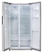 Dvoudveřová lednice s mrazákem - stříbrná - DOMO DO99506M