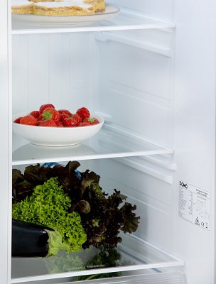 Dvoudveřová lednice s mrazákem - stříbrná - DOMO DO99506M