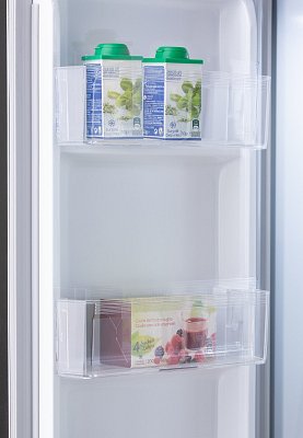 Dvoudveřová lednice s mrazákem - stříbrná - DOMO DO99506M