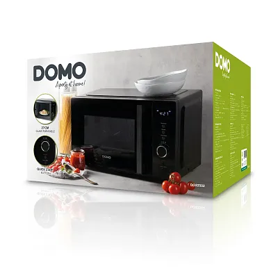 Mikrovlnná trouba - černá - 25 L - 900 W - DOMO DO22502