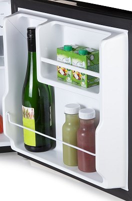 Mini lednice s mrazící přihrádkou - černá - E - PRIMO PR126FR