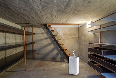 Mobilní odvlhčovač vzduchu - bílý - PRIMO PR581DH